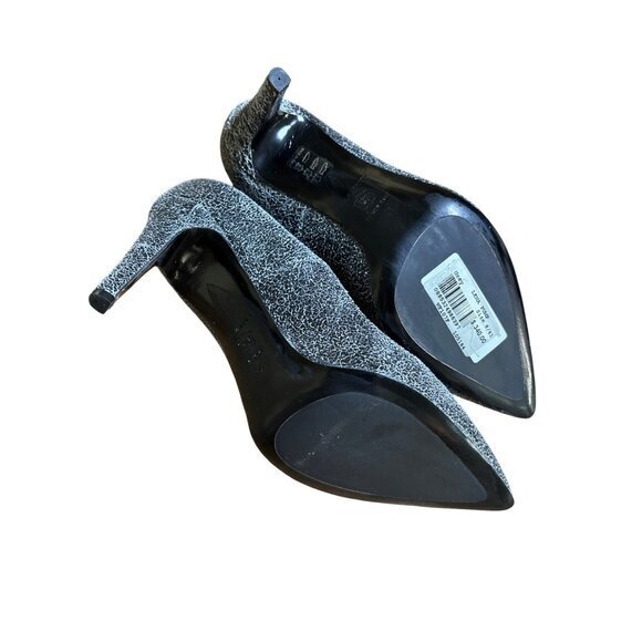 AllSaints Grey Leather Lena Pump Size 41 Heels NWOB Fits Like a 9 $340 - Picture 7 of 11